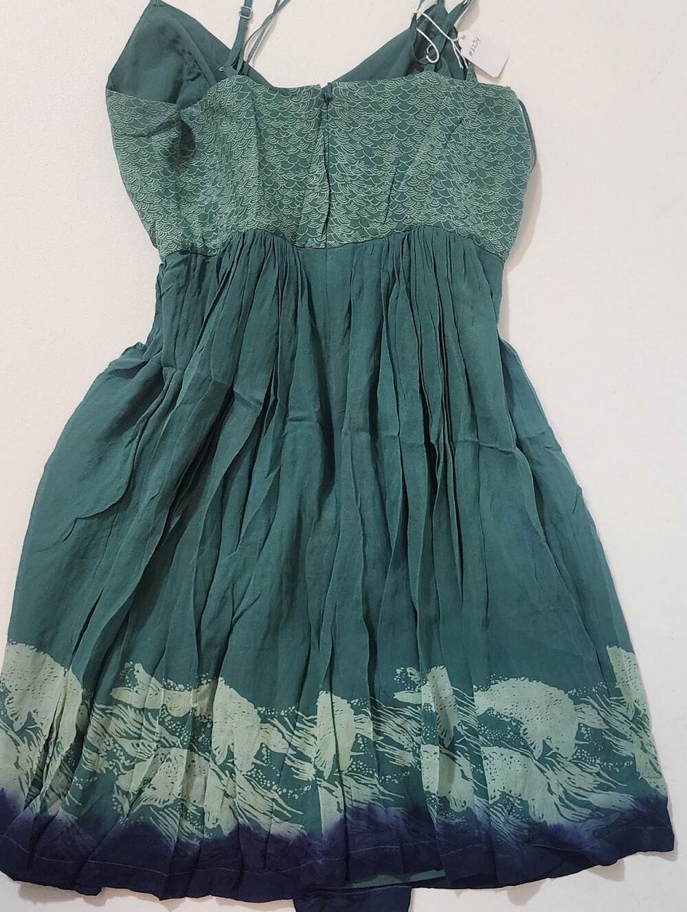 Floreat Teal Sleeveless A-Line Dress - Picture 2 of 4